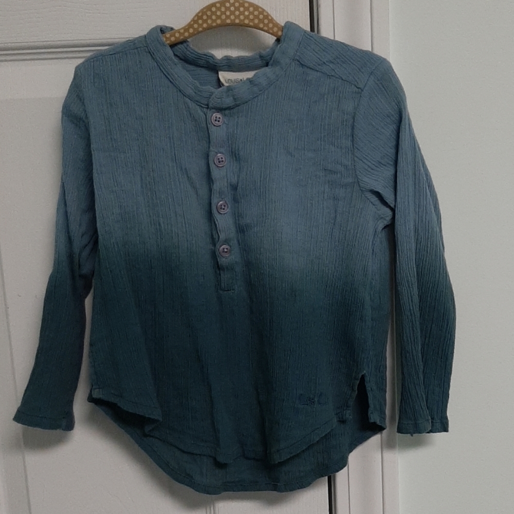 Louis louise blue ombre shirt and pants set size 2